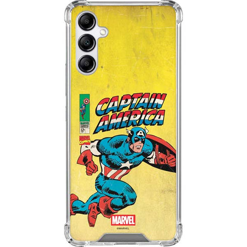 Marvel Classic Comics Captain America Galaxy A14 5G Clear Case