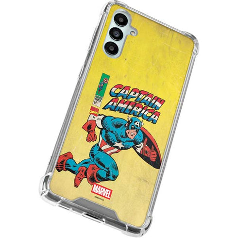 Marvel Classic Comics Captain America Galaxy A14 5G Clear Case