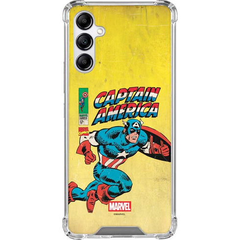 Marvel Classic Comics Captain America Galaxy A15 5G Clear Case