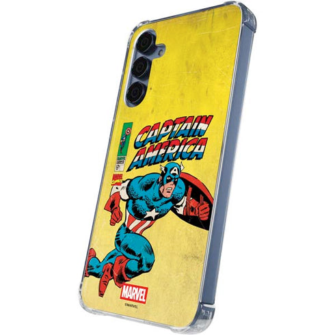 Marvel Classic Comics Captain America Galaxy A35 5G Clear Case