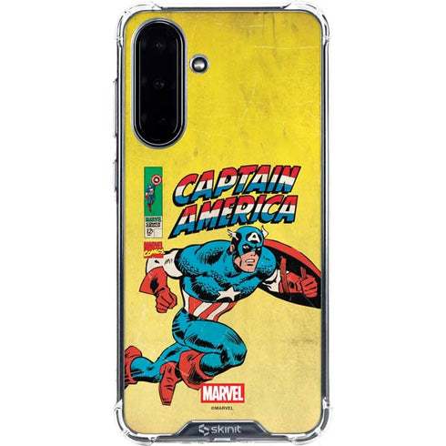 Marvel Classic Comics Captain America Galaxy A36 5G Clear Case