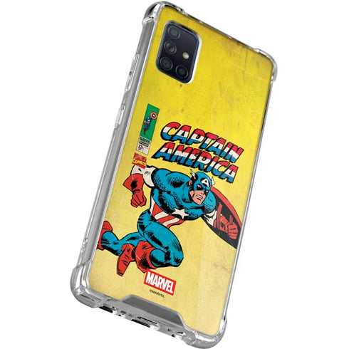 Marvel Classic Comics Captain America Galaxy A51 5G Clear Case