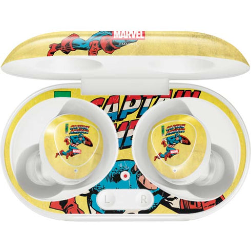 Marvel Classic Comics Captain America Galaxy Buds Plus Skin