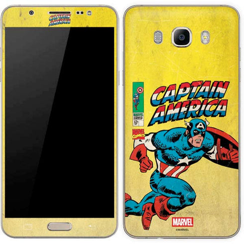 Marvel Classic Comics Captain America Galaxy J7 Skin