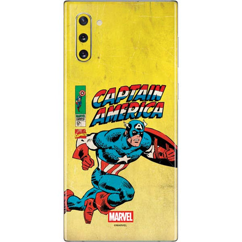 Marvel Classic Comics Captain America Galaxy Note 10 Skin