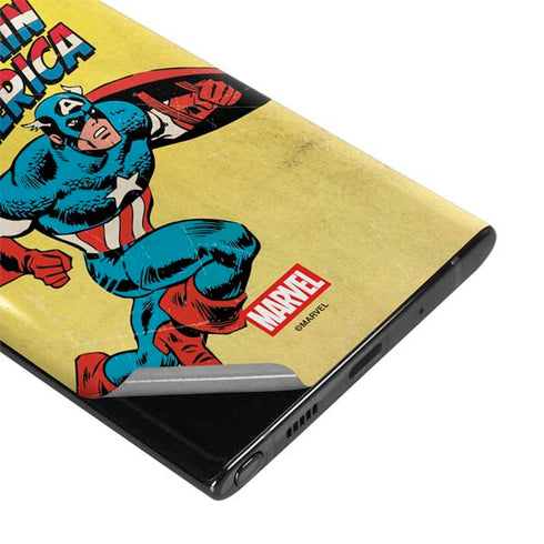Marvel Classic Comics Captain America Galaxy Note 10 Skin
