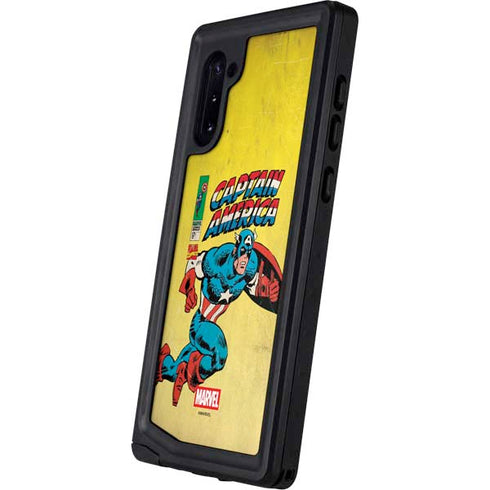 Marvel Classic Comics Captain America Galaxy Note 10 Waterproof Case