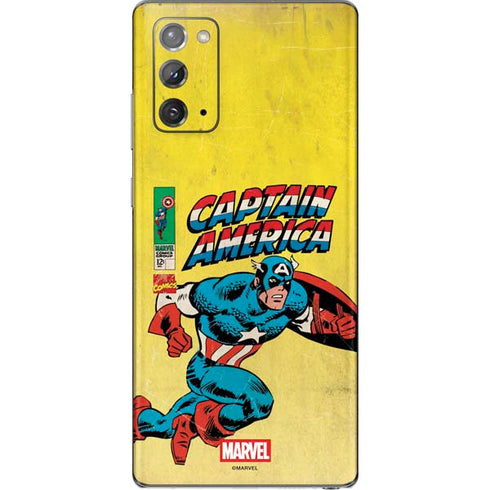 Marvel Classic Comics Captain America Galaxy Note20 5G Skin