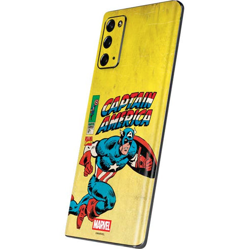 Marvel Classic Comics Captain America Galaxy Note20 5G Skin