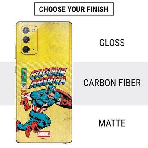 Marvel Classic Comics Captain America Galaxy Note20 5G Skin