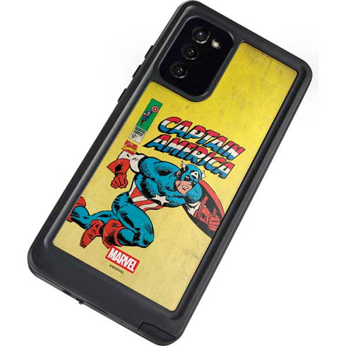 Marvel Classic Comics Captain America Galaxy Note20 5G Waterproof Case