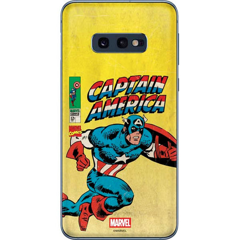 Marvel Classic Comics Captain America Galaxy S10e Skin