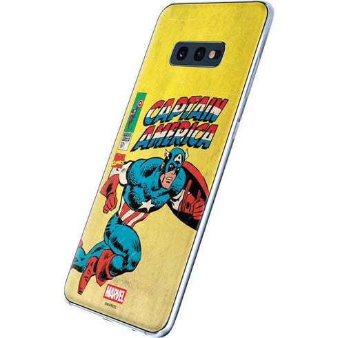 Marvel Classic Comics Captain America Galaxy S10e Skin