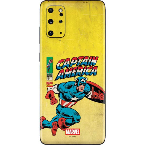 Marvel Classic Comics Captain America Galaxy S20 Plus Skin