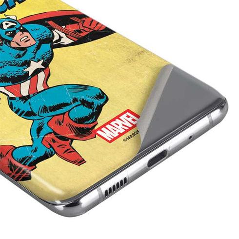 Marvel Classic Comics Captain America Galaxy S20 Skin