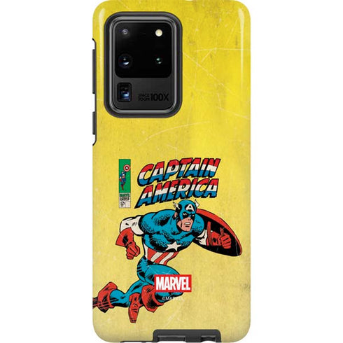 Marvel Classic Comics Captain America Galaxy S20 Ultra 5G Pro Case