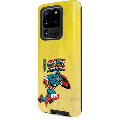 Marvel Classic Comics Captain America Galaxy S20 Ultra 5G Pro Case