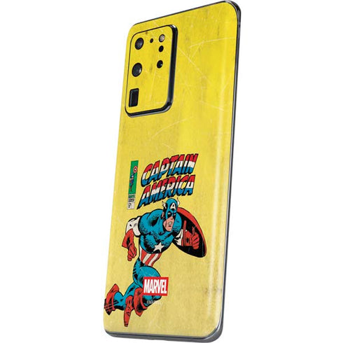 Marvel Classic Comics Captain America Galaxy S20 Ultra 5G Skin