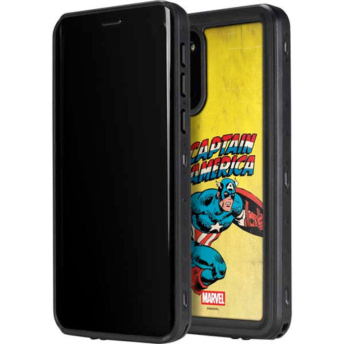 Marvel Classic Comics Captain America Galaxy S20 Waterproof Case