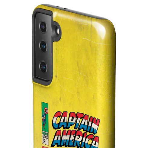 Marvel Classic Comics Captain America Galaxy S21 Plus 5G Pro Case