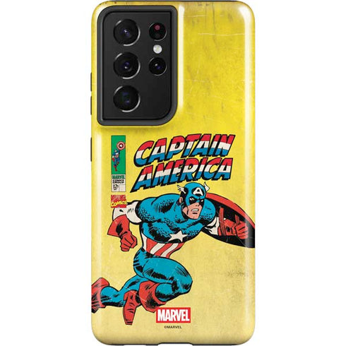 Marvel Classic Comics Captain America Galaxy S21 Ultra 5G Pro Case