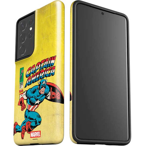 Marvel Classic Comics Captain America Galaxy S21 Ultra 5G Pro Case