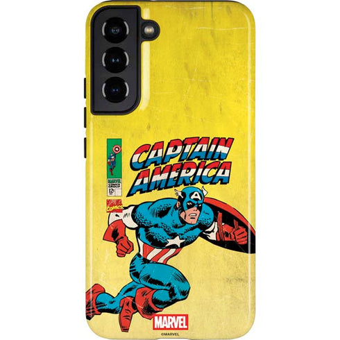 Marvel Classic Comics Captain America Galaxy S22 Plus Pro Case
