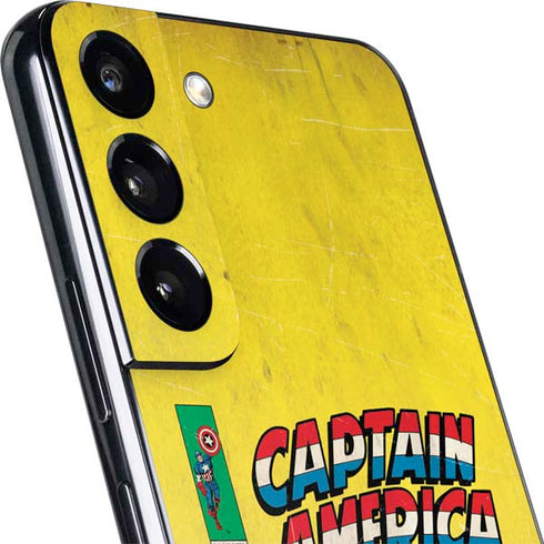 Marvel Classic Comics Captain America Galaxy S22 Plus Skin