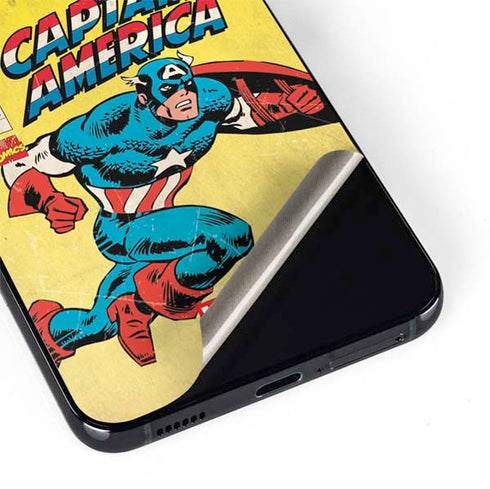 Marvel Classic Comics Captain America Galaxy S22 Plus Skin