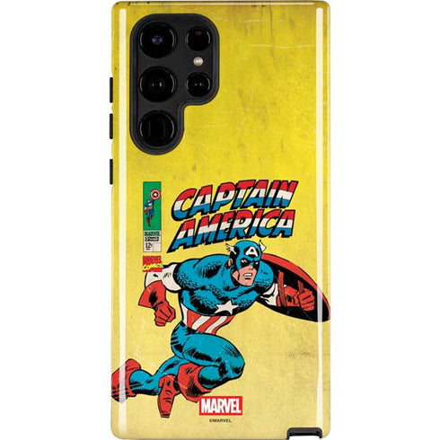Marvel Classic Comics Captain America Galaxy S22 Ultra Pro Case