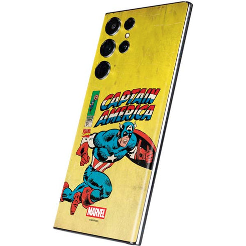 Marvel Classic Comics Captain America Galaxy S22 Ultra Skin