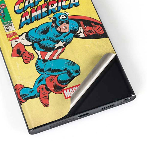 Marvel Classic Comics Captain America Galaxy S22 Ultra Skin