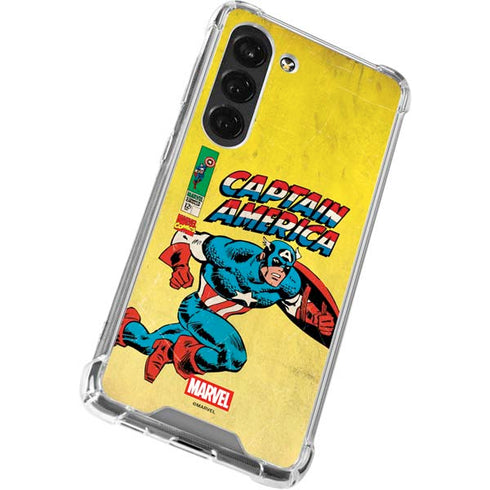 Marvel Classic Comics Captain America Galaxy S23 Clear Case
