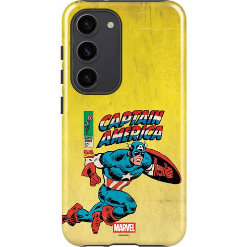 Marvel Classic Comics Captain America Galaxy S23 Pro Case