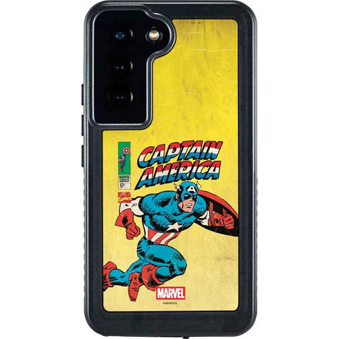 Marvel Classic Comics Captain America Galaxy S23 Waterproof Case