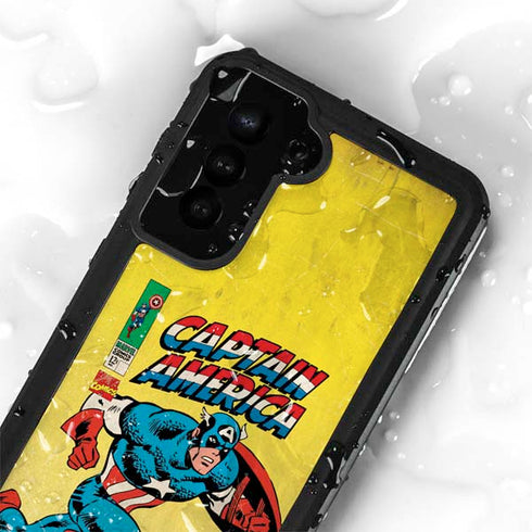 Marvel Classic Comics Captain America Galaxy S23 Waterproof Case