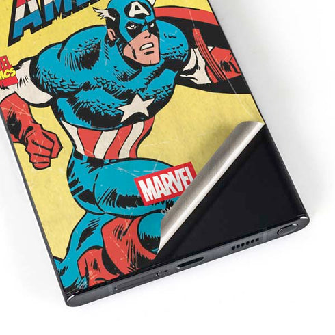 Marvel Classic Comics Captain America Galaxy S24 Ultra Skin