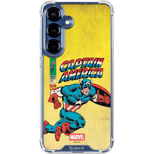 Marvel Classic Comics Captain America Galaxy S25 FE Clear Case