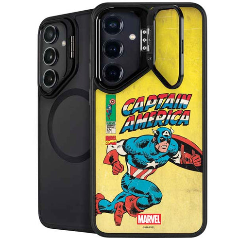 Marvel Classic Comics Captain America Galaxy S25 Plus Kickstand Case