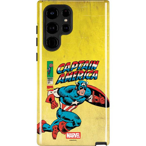 Marvel Classic Comics Captain America Galaxy S25 Ultra Impact Case
