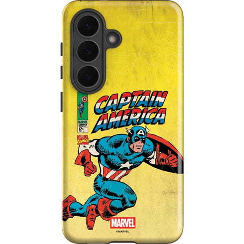 Marvel Classic Comics Captain America Galaxy S26 Impact Case