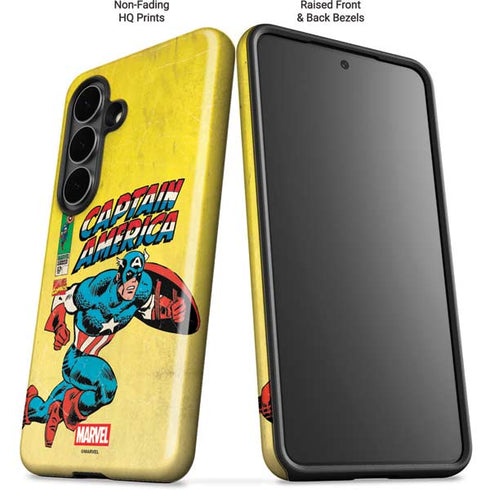 Marvel Classic Comics Captain America Galaxy S26 Impact Case