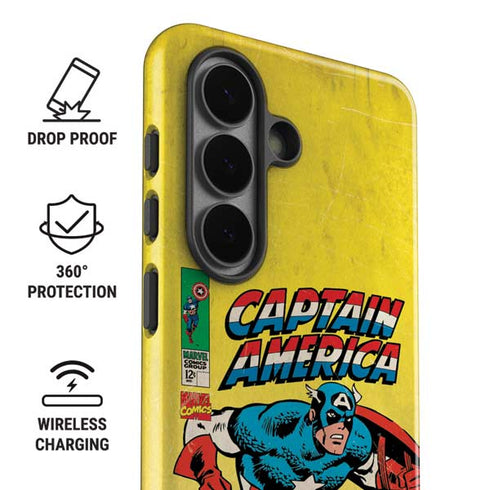 Marvel Classic Comics Captain America Galaxy S26 Plus Impact Case