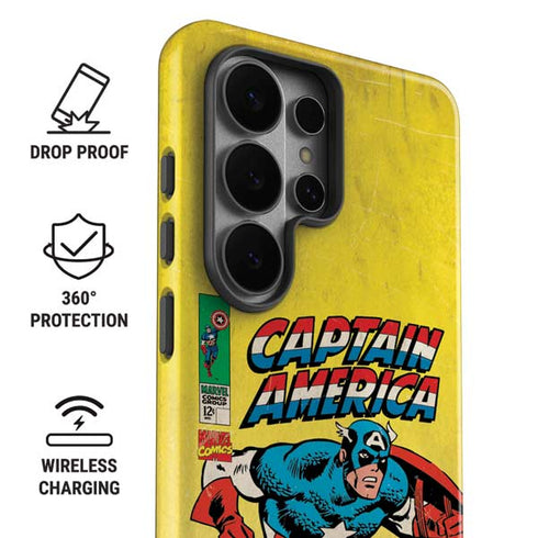 Marvel Classic Comics Captain America Galaxy S26 Ultra Impact Case