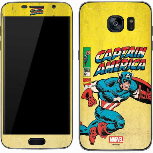 Marvel Classic Comics Captain America Galaxy S7 Skin