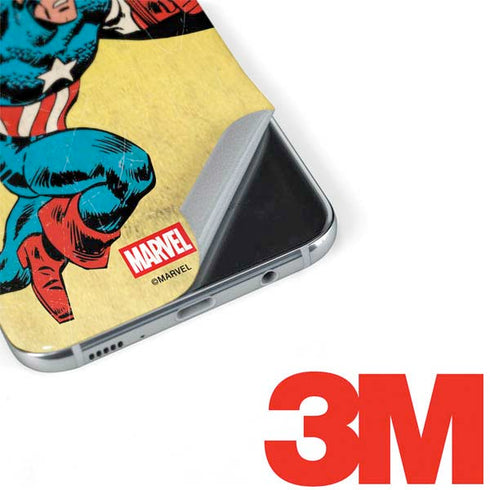 Marvel Classic Comics Captain America Galaxy S8 Plus Skin