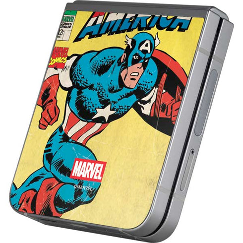 Marvel Classic Comics Captain America Galaxy Z Flip6 Skin