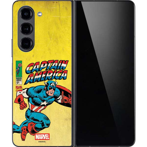 Marvel Classic Comics Captain America Galaxy Z Fold5 5G Skin