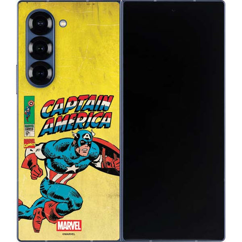 Marvel Classic Comics Captain America Galaxy Z Fold6 Skin