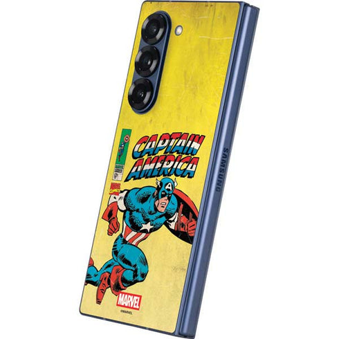 Marvel Classic Comics Captain America Galaxy Z Fold6 Skin